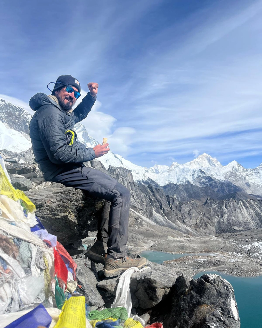 nuestro guia Marc durante el viaje a Nepal